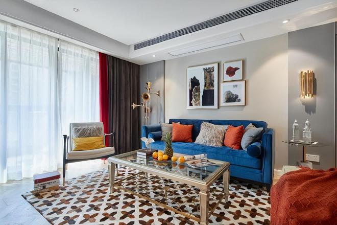 现代风的家居设计大胆的色彩搭配漂亮又时尚值得借鉴和学习