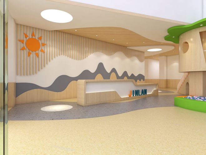 陕西托管中心装修设计幼儿园室内设计幼儿园室外活动区(图4)