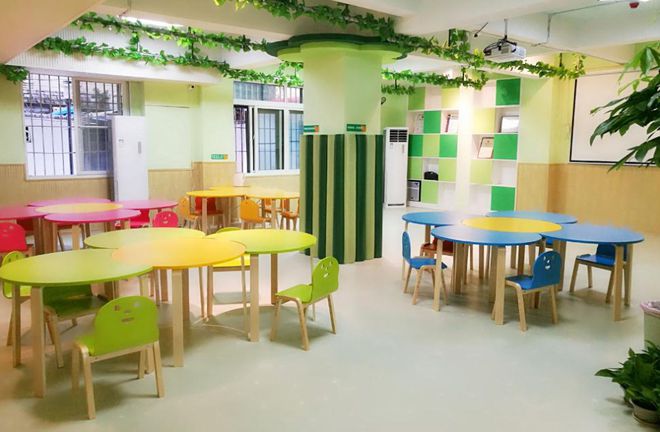 陕西托管中心装修设计幼儿园室内设计幼儿园室外活动区(图2)