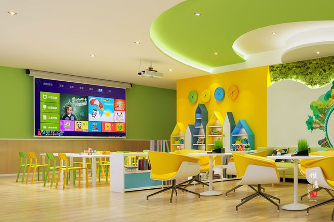 陕西托管中心装修设计幼儿园室内设计幼儿园室外活动区(图3)