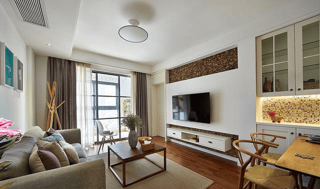 kaiyun网站：晒晒90㎡婚房3个月花11万设计媳妇：新家很满意！(图3)