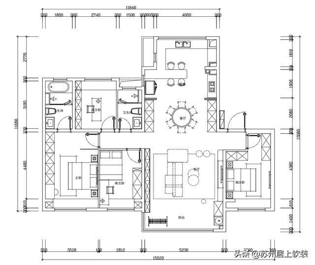 kaiyun网站：苏州软装设计保利天和珺庭162㎡软装设计解析(图2)