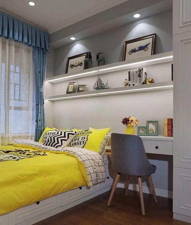 118平小美式三居简约装修却舒适满分打造理想家居生活！(图9)