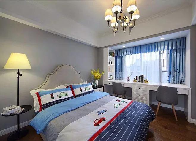 118平小美式三居简约装修却舒适满分打造理想家居生活！(图8)