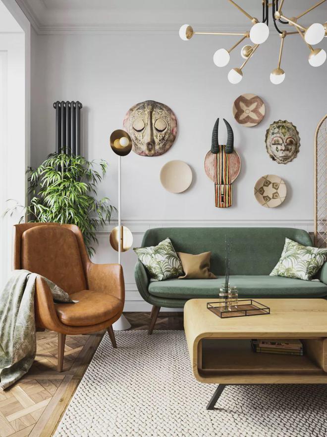 软装中加入一点绿色让你的家活泼温婉又艺术感爆棚！