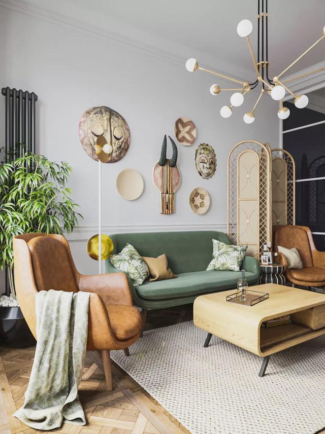 软装中加入一点绿色让你的家活泼温婉又艺术感爆棚！(图2)