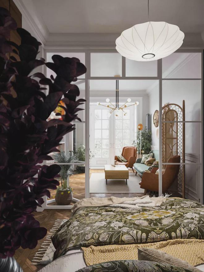 软装中加入一点绿色让你的家活泼温婉又艺术感爆棚！(图5)