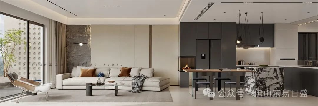 【云山诗意】160㎡三室两厅现代简约风设计自然元素和现代设计的完美融合!(图4)