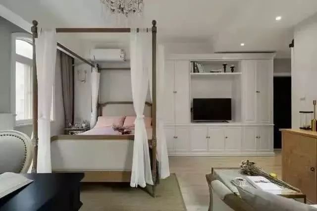 47平单身公寓美式风装修独立书房尽享幸福时光！(图3)