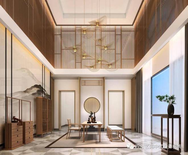 刘毅总茶室新中式设计展现空间美感(图4)