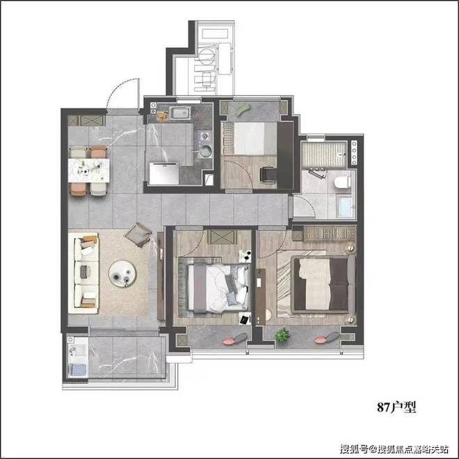 kaiyun入口：『』中环云悦府@售楼处发布：探索理想居住新境界！(图9)