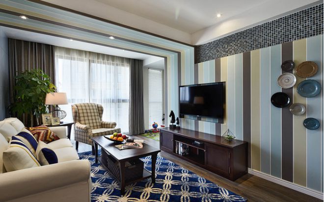 参观朋友简约美式设计全屋用色大胆优雅不失灵动