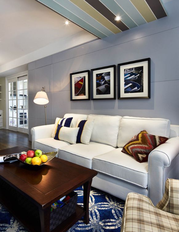 参观朋友简约美式设计全屋用色大胆优雅不失灵动(图2)