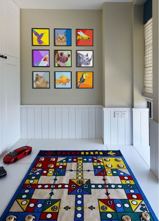 参观朋友简约美式设计全屋用色大胆优雅不失灵动(图3)