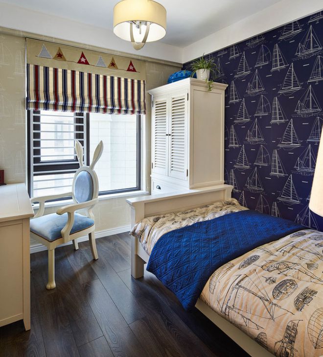 参观朋友简约美式设计全屋用色大胆优雅不失灵动(图8)