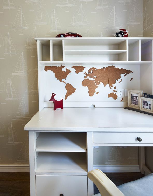 参观朋友简约美式设计全屋用色大胆优雅不失灵动(图9)