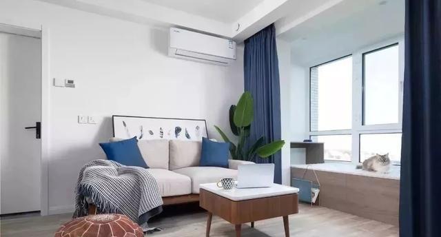 以蓝色作为主色调打造简约又优雅的67平小户型二居室(图5)
