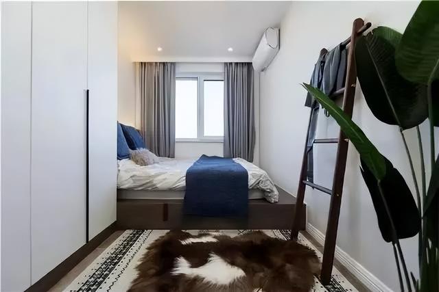 以蓝色作为主色调打造简约又优雅的67平小户型二居室(图8)