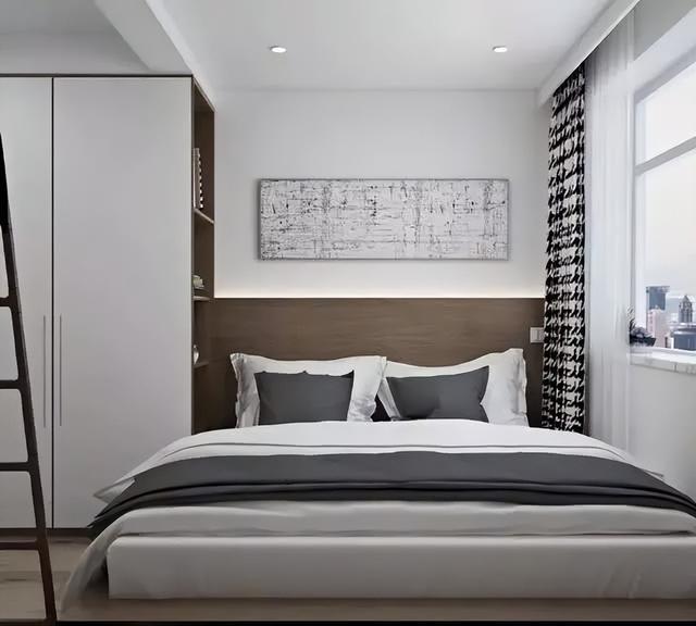 以蓝色作为主色调打造简约又优雅的67平小户型二居室(图9)