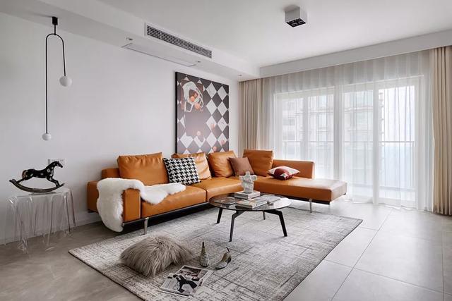 客厅选窗帘简单的纯色自然舒适又耐看可以照着买(图2)