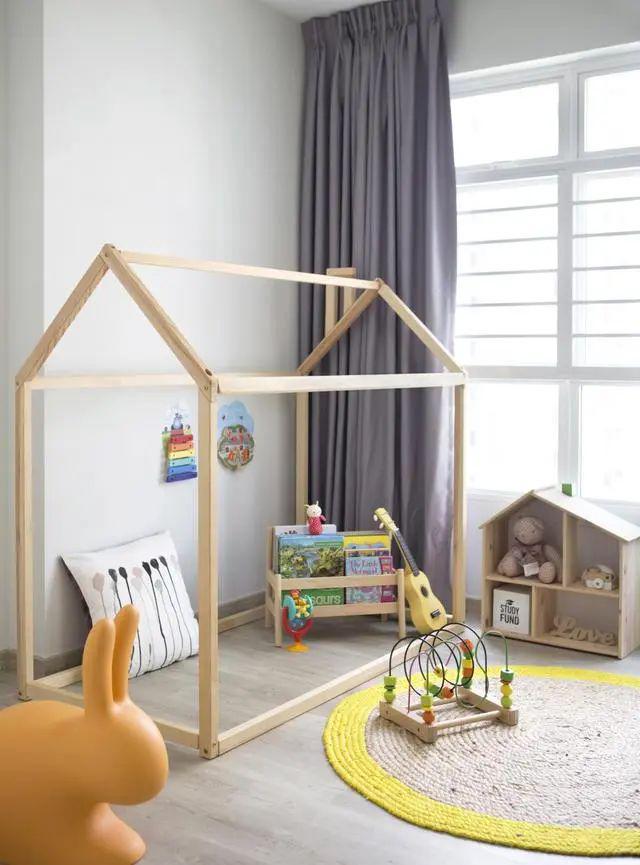 101㎡不止好看还好住电视墙后腾出一间房靠窗打地台用来休闲(图13)