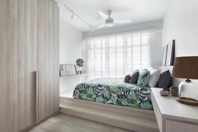 101㎡不止好看还好住电视墙后腾出一间房靠窗打地台用来休闲(图11)