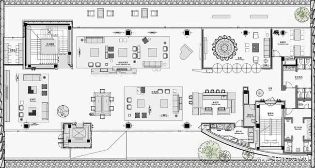 kaiyun入口：DAS大森设计890㎡营销中心：中海大境林中森邸(图22)