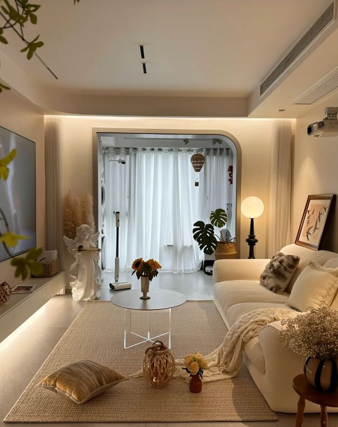 西安小夫妻的新家火出圈电视墙设计让人眼前一亮家居品味大揭秘！(图3)