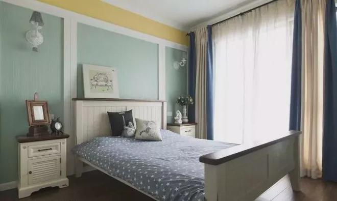 小清新的美式风小户型客厅沙发背后就应该这样设计！(图8)