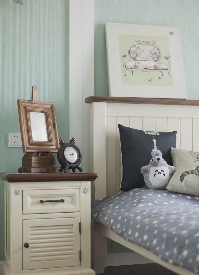 小清新的美式风小户型客厅沙发背后就应该这样设计！(图9)