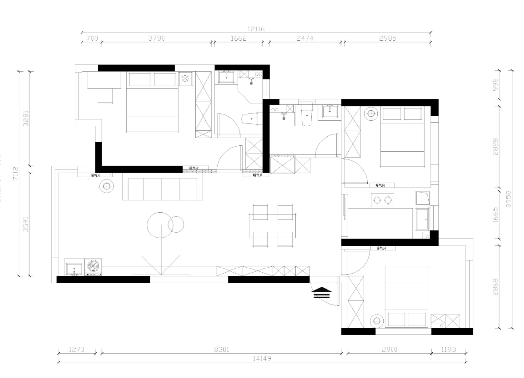 kaiyun入口：实景案例中建宏泰阅江府——空间因人而更有爱