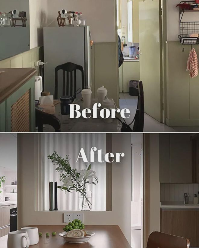 年轻人56平温馨原木调小家让人多巴胺上升的轻中古小家顺利落成(图5)