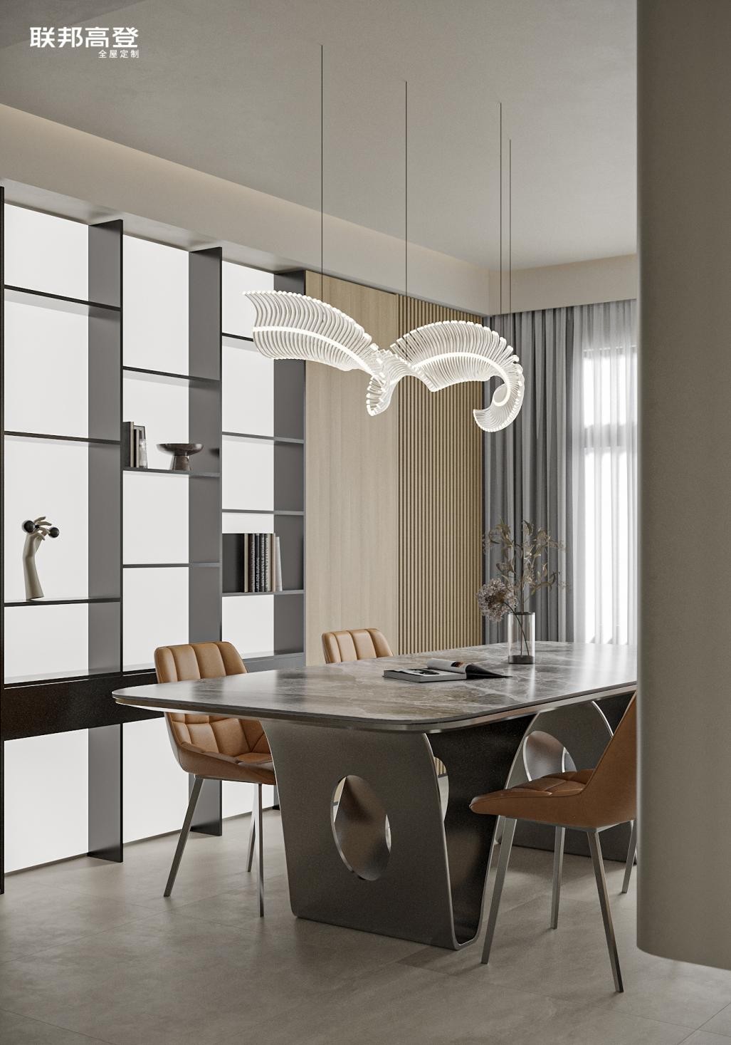 联邦高登整屋高定装修优雅书写生活的张弛(图8)