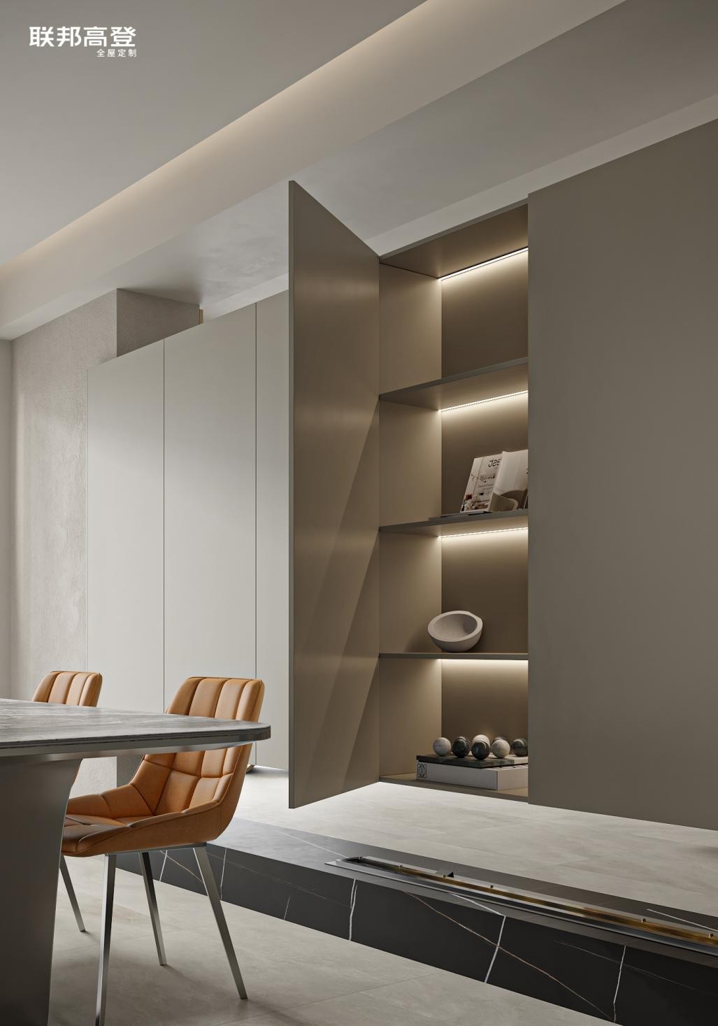 联邦高登整屋高定装修优雅书写生活的张弛(图9)