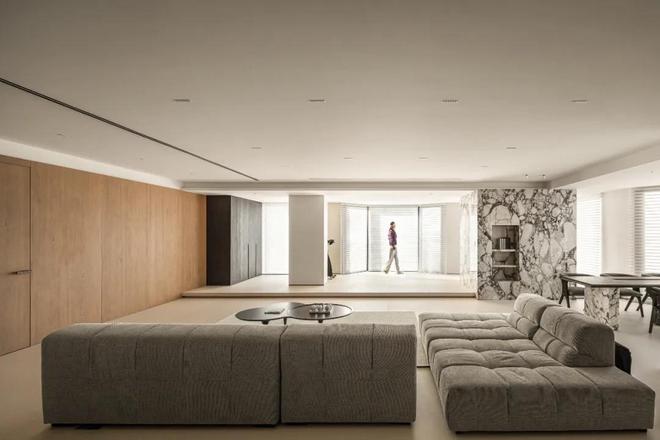 kaiyun网站：太原270㎡现代家居：极简设计中的自然诗意(图6)