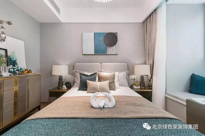 kaiyun网站：绿色家装饰｜125㎡轻奢风装修精致舒适！(图13)