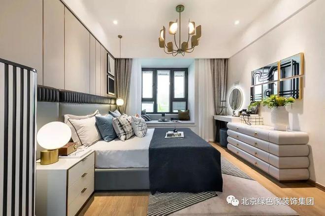 kaiyun网站：绿色家装饰｜125㎡轻奢风装修精致舒适！(图7)