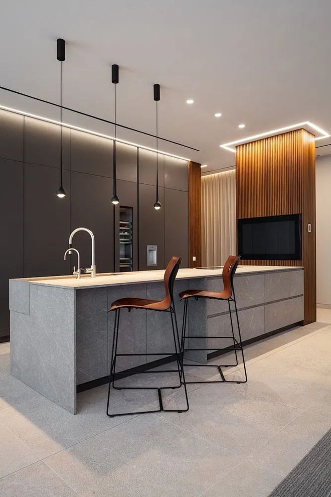 惊艳！自带高级感的厨房橱柜设计！(图3)