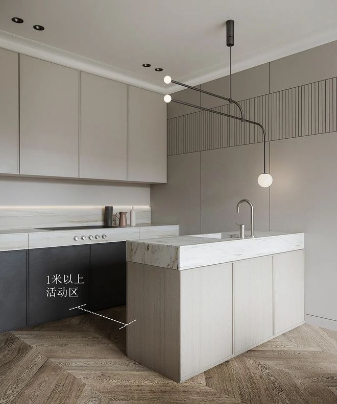 惊艳！自带高级感的厨房橱柜设计！(图5)