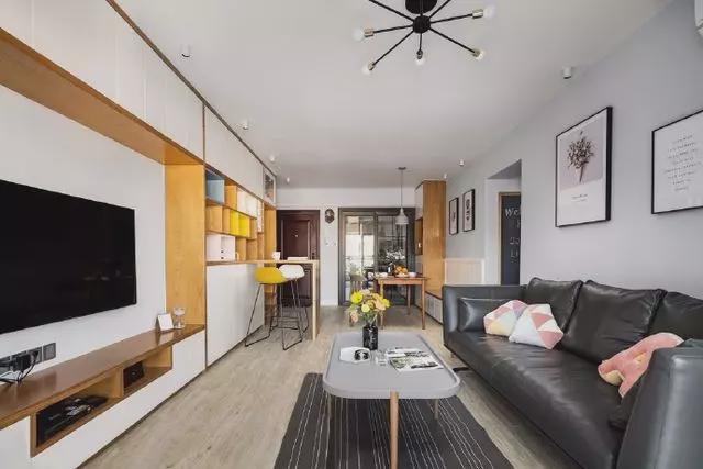 kaiyun入口：110㎡空间北欧风设计精巧彰显独特魅力舒适又时尚(图3)