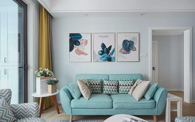 78平北欧二居小清新配色打造令人心动的温馨小窝(图5)