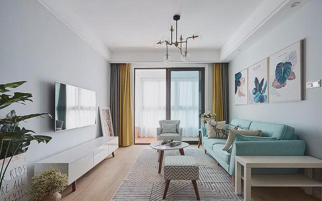 78平北欧二居小清新配色打造令人心动的温馨小窝(图7)