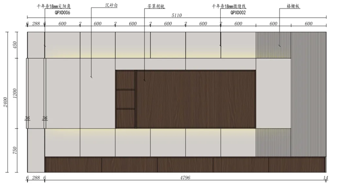 kaiyun入口：千年舟6款客厅背景墙一键get装修灵感(图7)