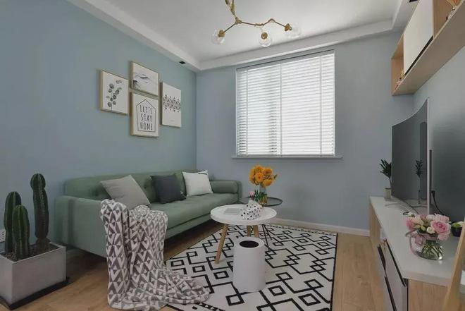 60㎡简约小户型文艺软装打造舒适惬意生活空间！(图2)