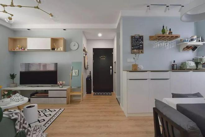 60㎡简约小户型文艺软装打造舒适惬意生活空间！