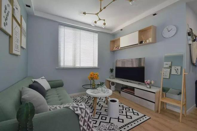 60㎡简约小户型文艺软装打造舒适惬意生活空间！(图5)