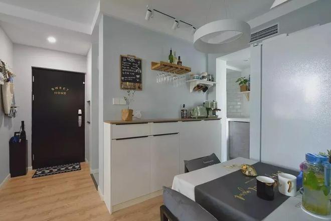 60㎡简约小户型文艺软装打造舒适惬意生活空间！(图6)