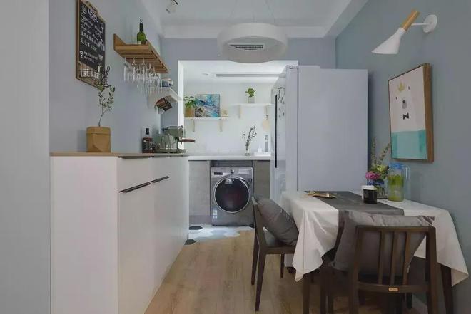 60㎡简约小户型文艺软装打造舒适惬意生活空间！(图7)