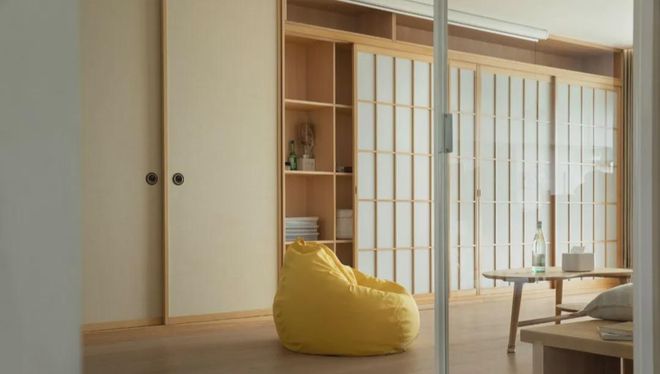 kaiyun网站：139平日式自然原木风三室两卫蕴含了日式风格的内敛与空寂(图7)