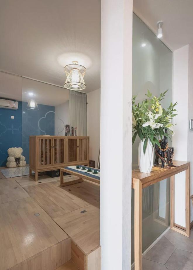 kaiyun网站：88㎡二居小户型设榻榻米茶室尽享宁静雅致品味惬意时光(图7)